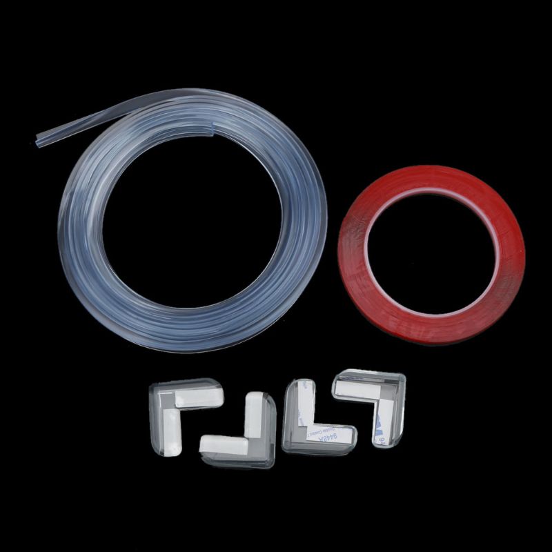 28EC Baby Baby Veiligheid Hoek Bescherming Strip Guards Transparante Tafel Rand Meubels Hoekbeschermers Soft Pvc Bumper: 3m