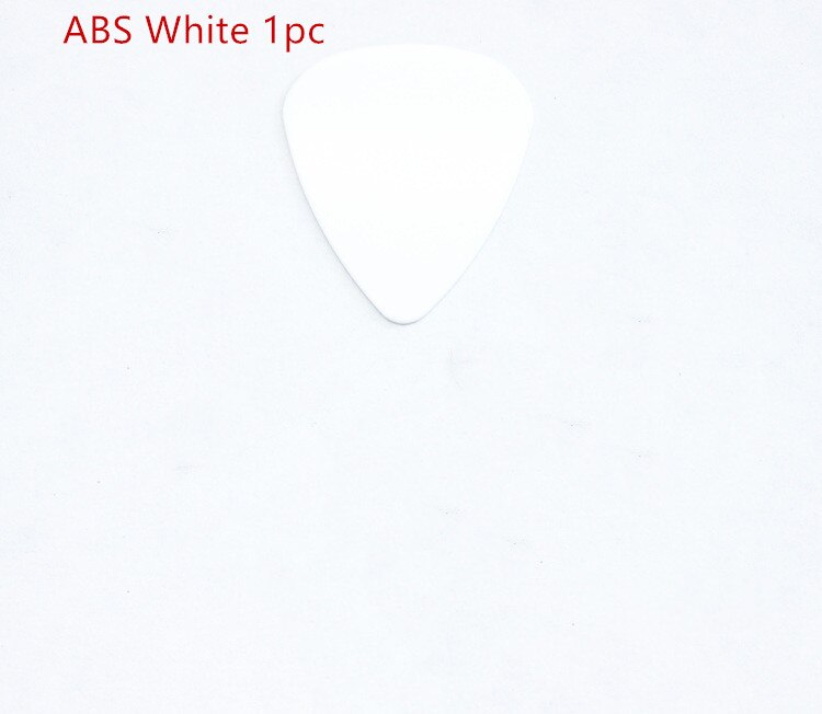 10 unids/set guitarra bajo acústico eléctrico accesorios clásico espesor bajo púa mediador instrumento Musical de espesor: ABS White 1pcs