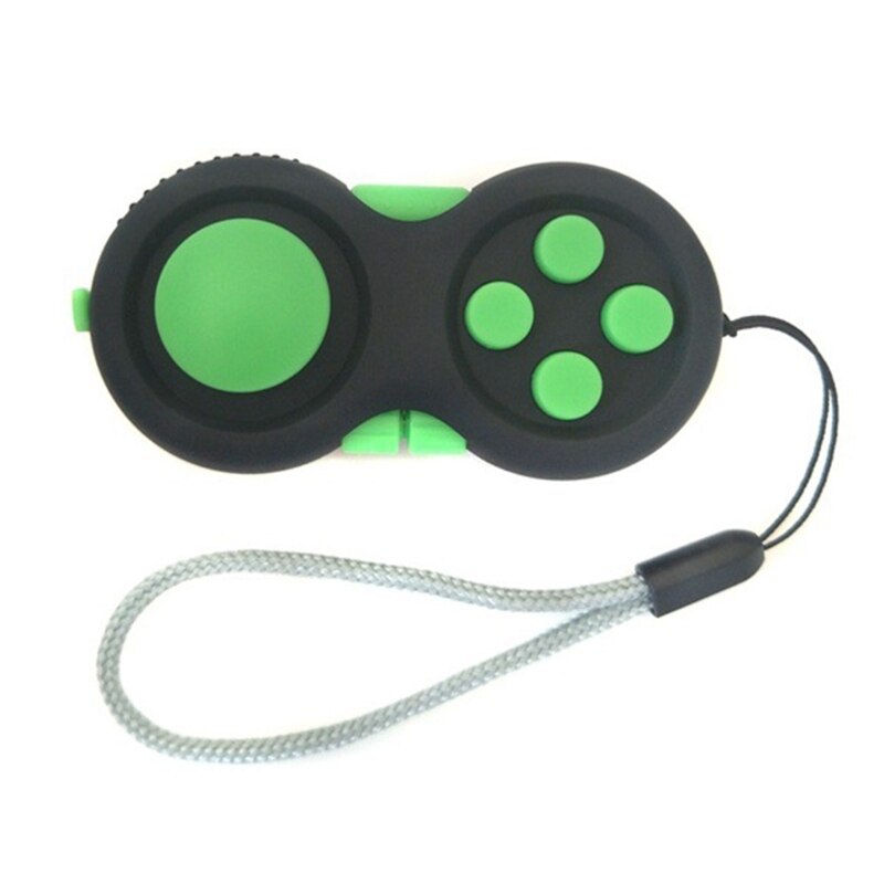 Fidget Controller Pad Cube Game Focus Speelgoed Glad Abs Plastic Stress Relief Speelgoed P31B: green