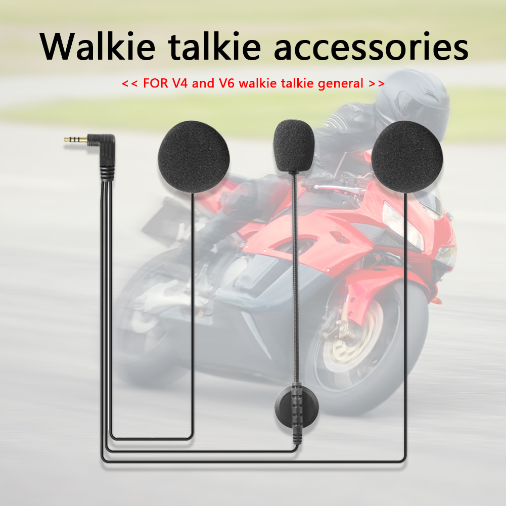 Motorcycle Intercom Headset Bluetooth-Compatible Motorcycle Intercom Earphone BT Motorcycle Interphone for V4 V6 Headset