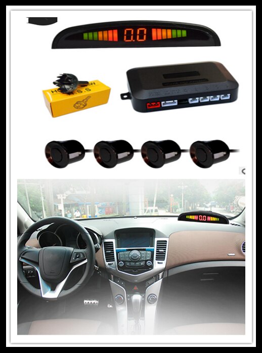 Parking Sensor Met 8 Sensoren Reverse Backup Parkeergelegenheid Radar Monitor Detector Systeem Voor Honda Sport Ridgeline