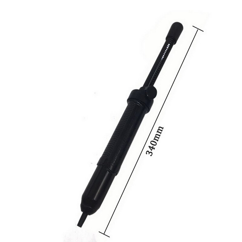 Zuiggereedschap soldeerapparaat desoldeerpomp zuig tin verwijderbout handleiding zwarte vacuümsoldeerbout desoldeer handgereedschap^: Zwart