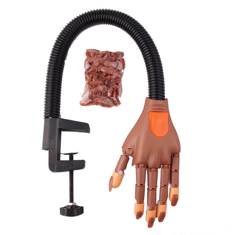 Mano Flexible para práctica de manicura, modelo de mano Flexible y reutilizable, dedo Flexible con puntas para uñas, modelo de entrenamiento ajustable para manos: Hand Set
