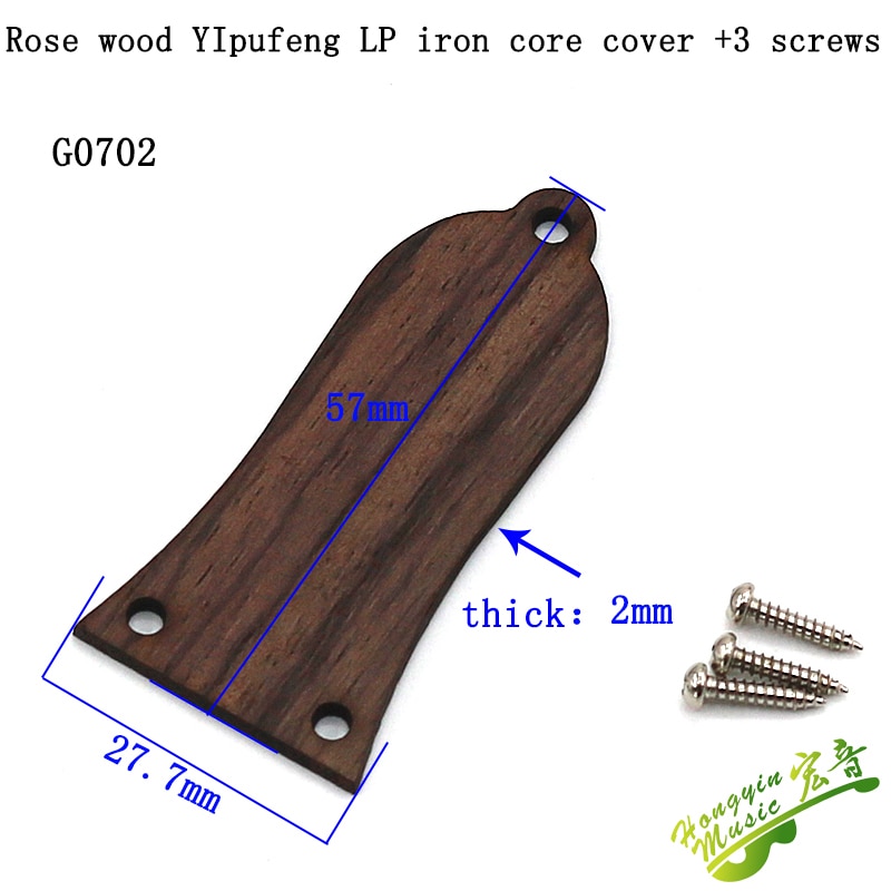 1 Piece Acoustic Guitar Electric Guitar Truss Rod Cover Iron Core Bell-Shaped 2 Hole 3 Hole LP SG Matching screw