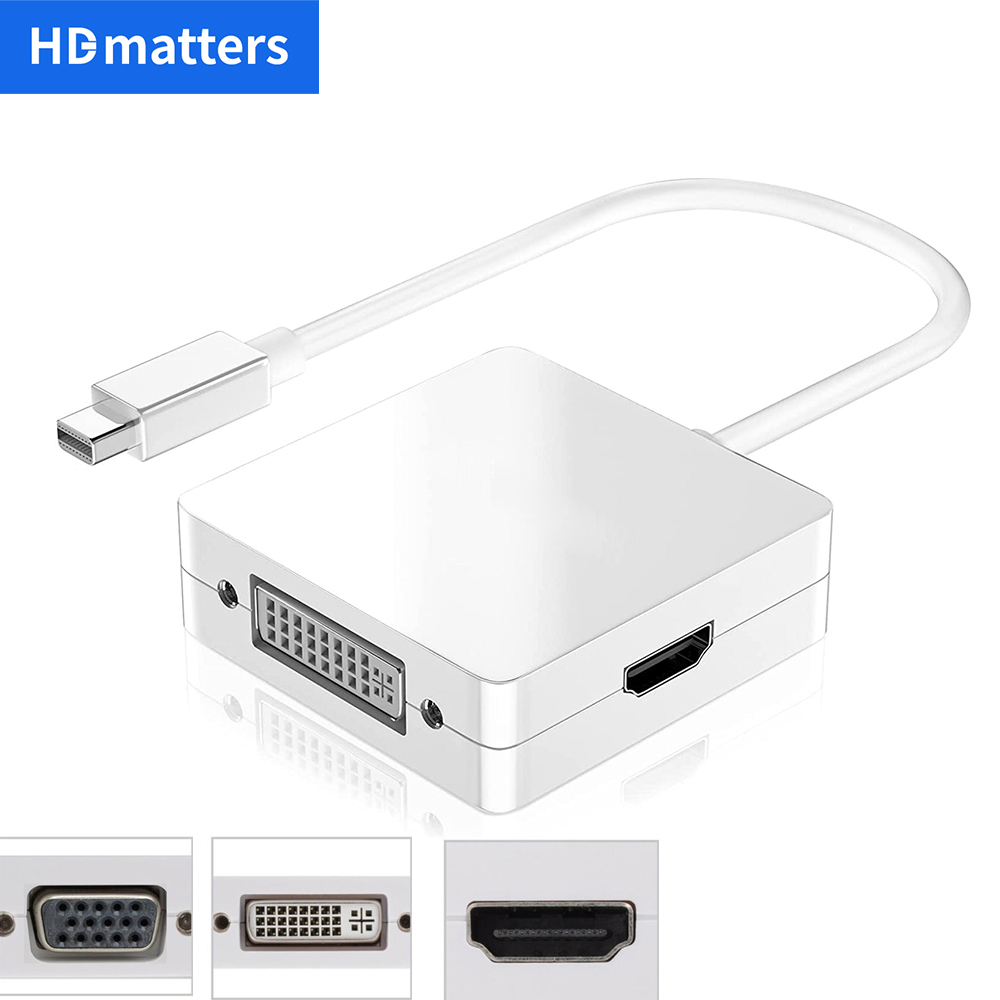 Mini DP naar HDMI DVI VGA-kabel mini displayport VGA HDMI voor MacBook Pro Air Apple iMac Mini Display Port Thunderbolt Converter