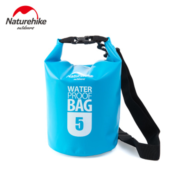 Naturehike-bolsa seca impermeable de 5L, 10l, 15l, 20 litros, bolsa seca con correa para el hombro, para playa, natación, kayak, acampada