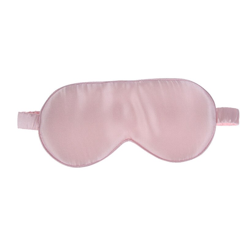 Silk Soft Sleep Mask Shading Natural Sleeping Eye Mask Cover Portable Travel Health Sleep Eyepatch Blindfolds: A-Pink