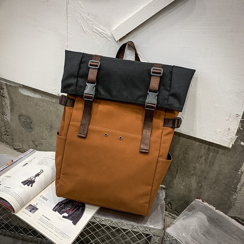 Rugzak heren rugzak straat college student heren laptop rugzak grote capaciteit reistas mochila bate