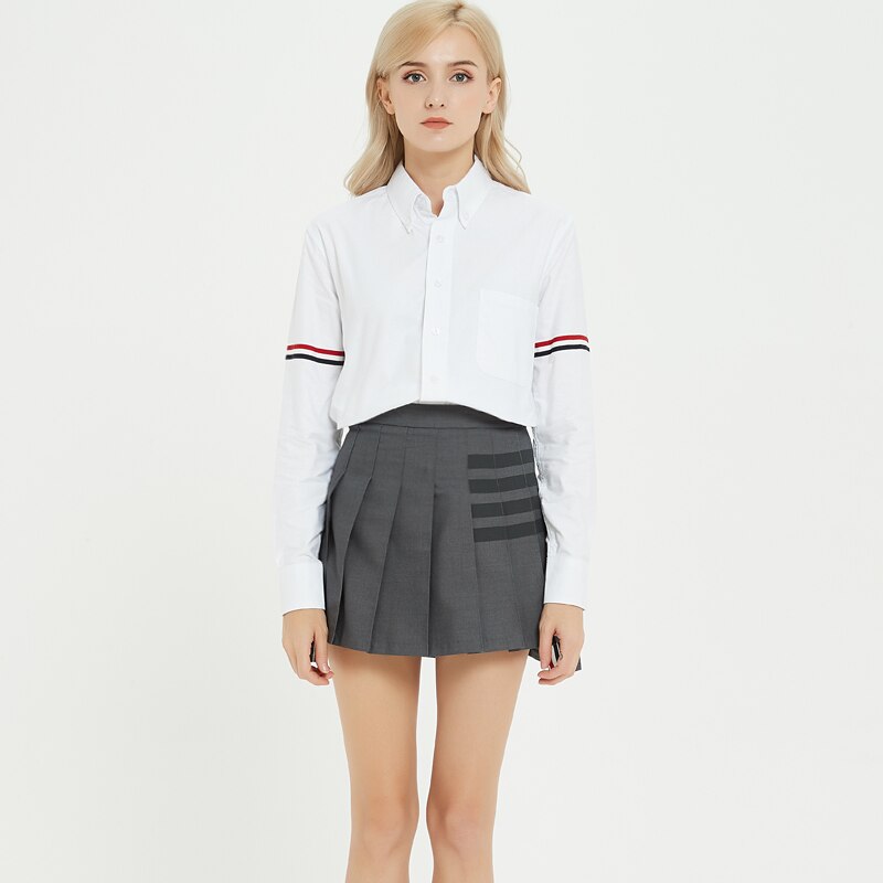Hög midja plisserad kjol kjol a-line kort kjol dam anti-misslyckande säkerhetsbyxor paraply kjol tennis sport hakama