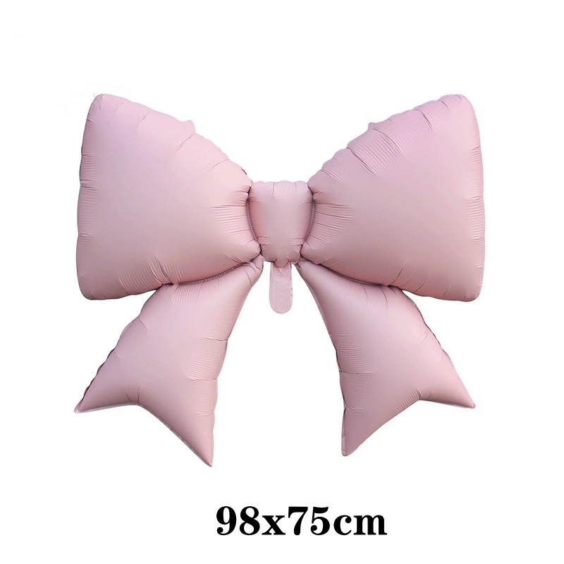 Store sløyfefolieballonger hvit blå rosa rød gull sløyfeballong babyshower gutter jenter kjønnsavsløring bursdagsfestdekorasjoner: Laser