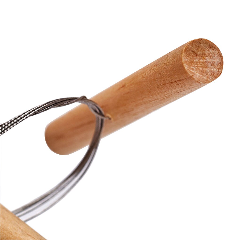 Steel Wire Clay Slicer Wooden Learner Sculpey Cheese Pottery Tool Ceramic Dough