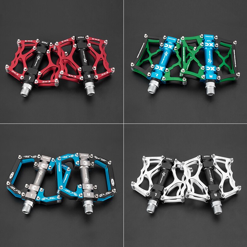 ROCKBROS MTB Road Bike Pedals Aluminum Alloy Anti-slip Bicycle Pedals Ultralight Hollow-carved Pedals Bicycle Accessories
