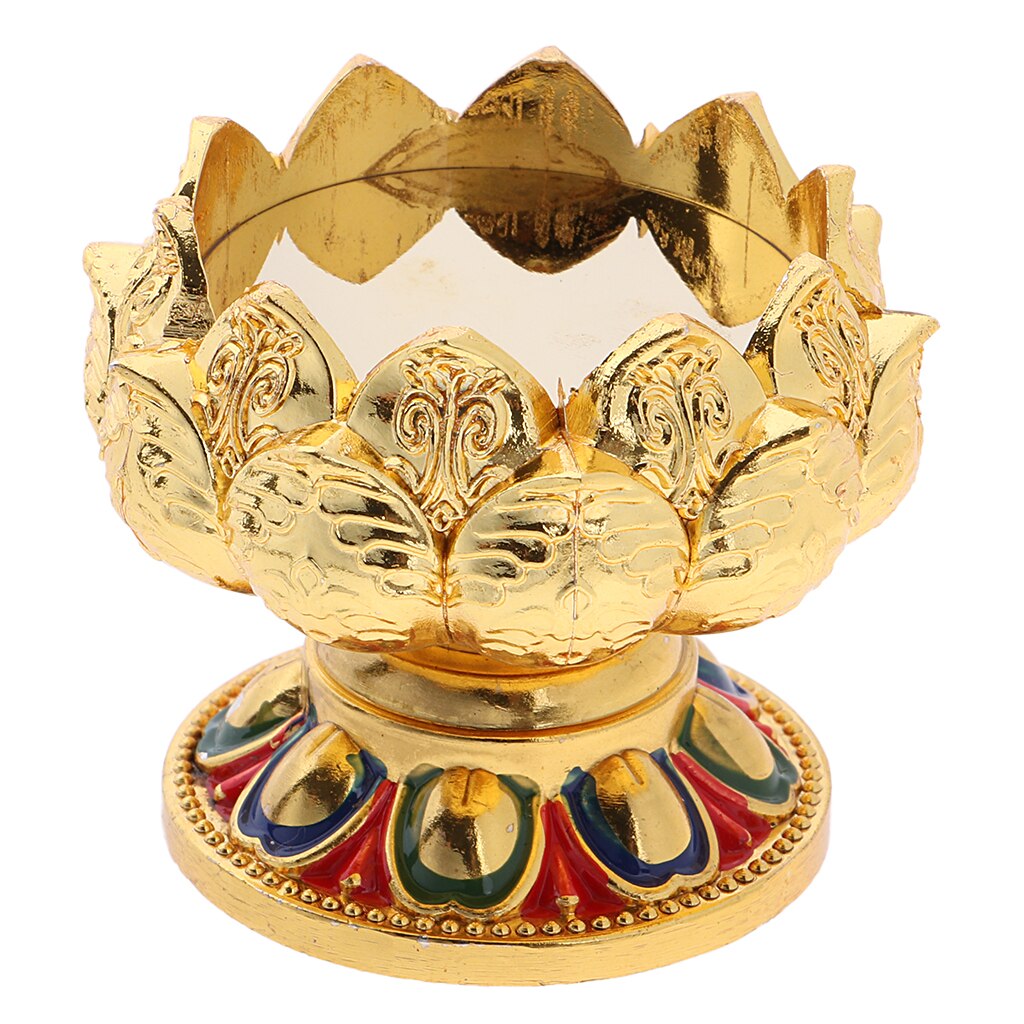 45/76mm höjd buddha lotus smör ljus lamphållare bas brännare för hemmet ber säkert/ förmögenhet/ tur