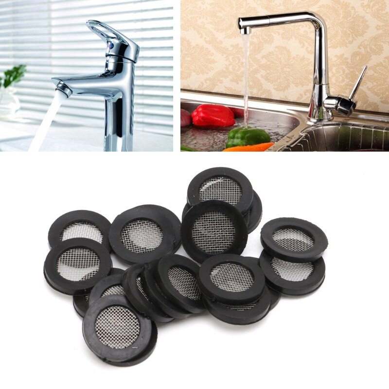 20 st tätning o-ring slangpackning platt gummi bricka filter nät för kran genomföring