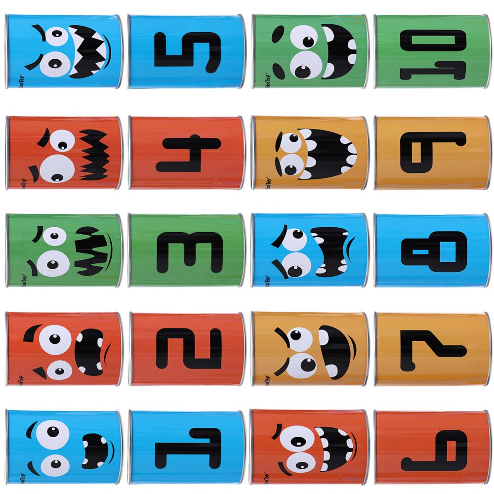 IBASE 10 Pcs Carnival Bean Bag Can Toss Game Set Circus Party Game For BBQs/Kids Birthday Parties