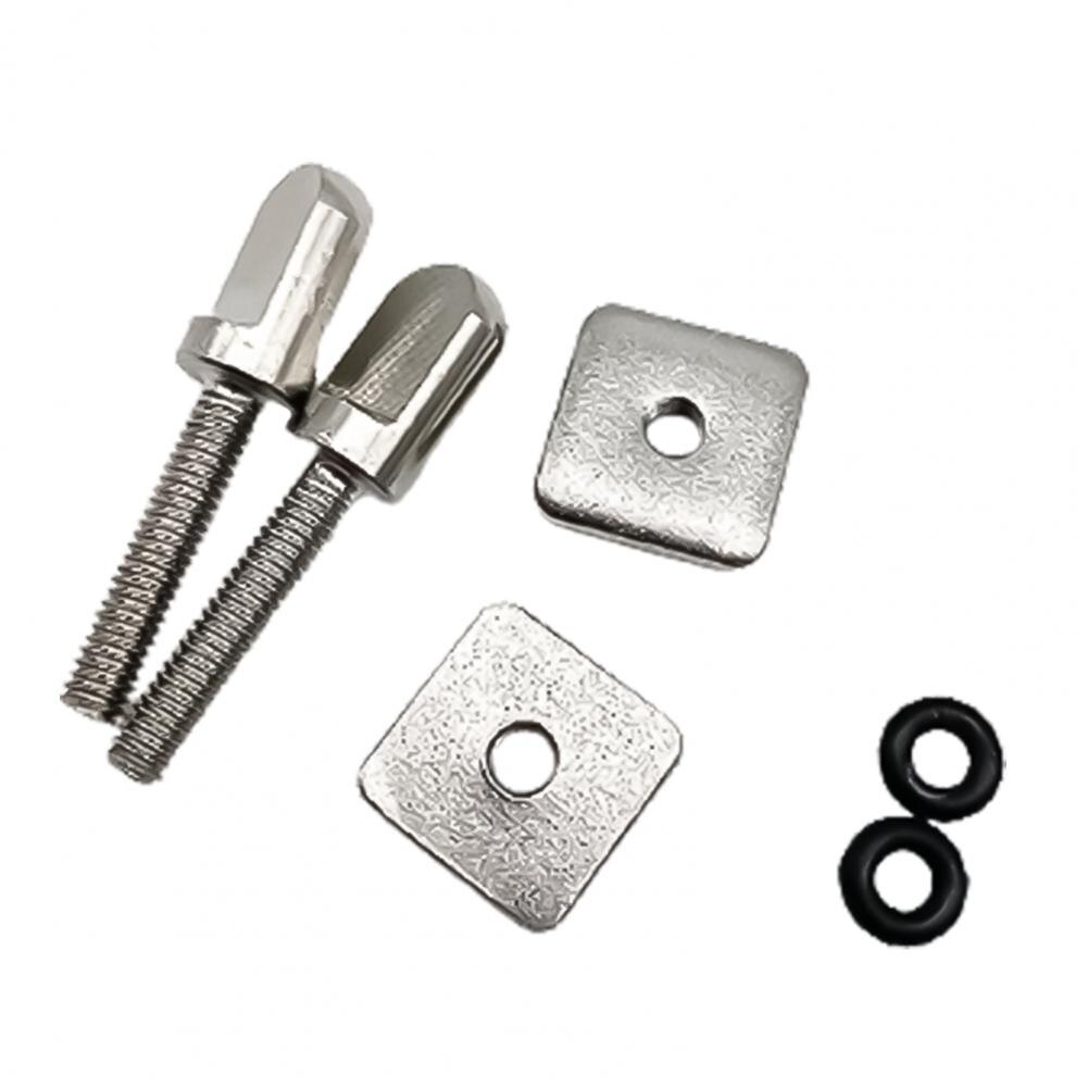 6 stück finnenschrauben mit platte, edelstahl, surfbrett-daumenfinne, longboard-schraube, board-finnenschrauben, surfzubehör