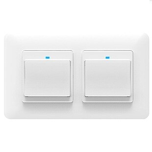 Lonsonho tuya smart wifi-knap switch stikkontakt eu-stik trådløs fjernbetjening kompatibel alexa google hjem: 2 switch