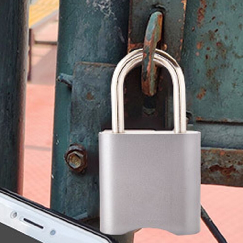 Rechargeable Electronic Digital Password Smart Lock APP Gym Dormitory Door Waterproof Bluetooth Padlock Convenient To Use