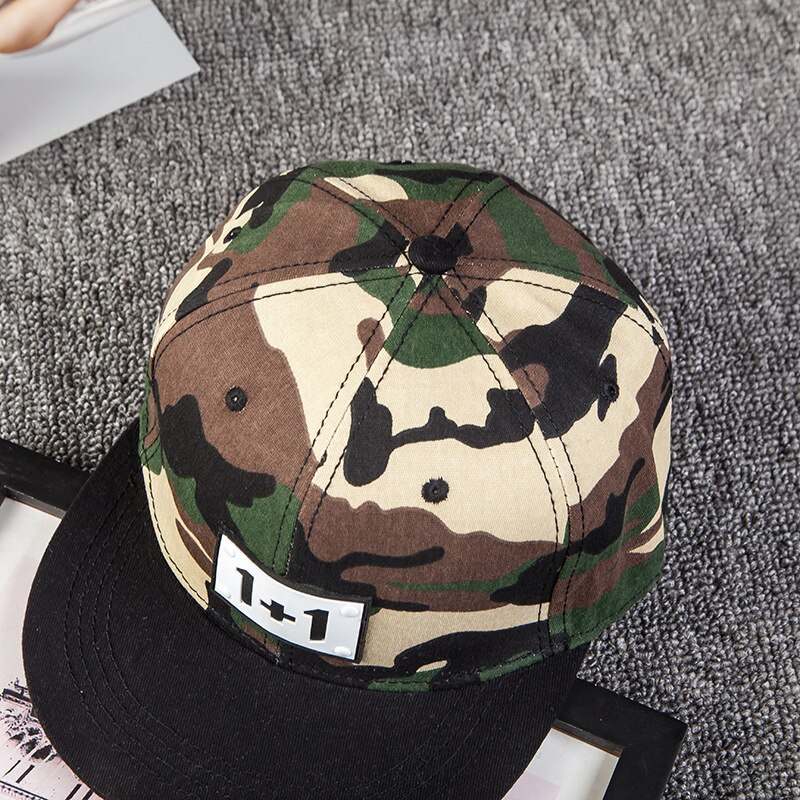 Mønster camouflage hip hop hat mandlig fru fritid udendørs kuppel personlighed baseball cap tidevand knogle casquette