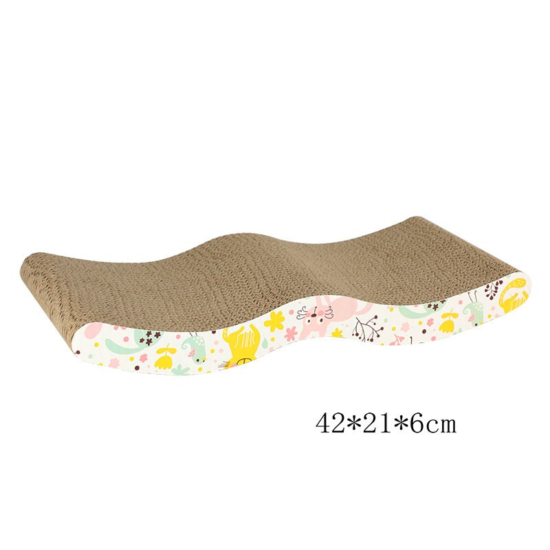 Corrugated Paper Cat Scratcher For Kitten Catnip Cat Scratching Pad Board Mat Scratcher For Cats Pet Toy Game Accessories: A07