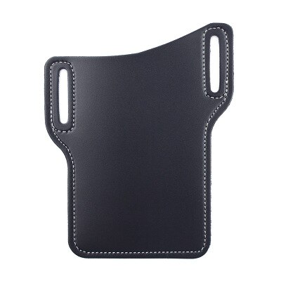 Männer praktisch taschen leder taille tasche Wasserdichte praktisch gürtel tasche Universal- Multifunktionale telefon taille tasche: Schwarz