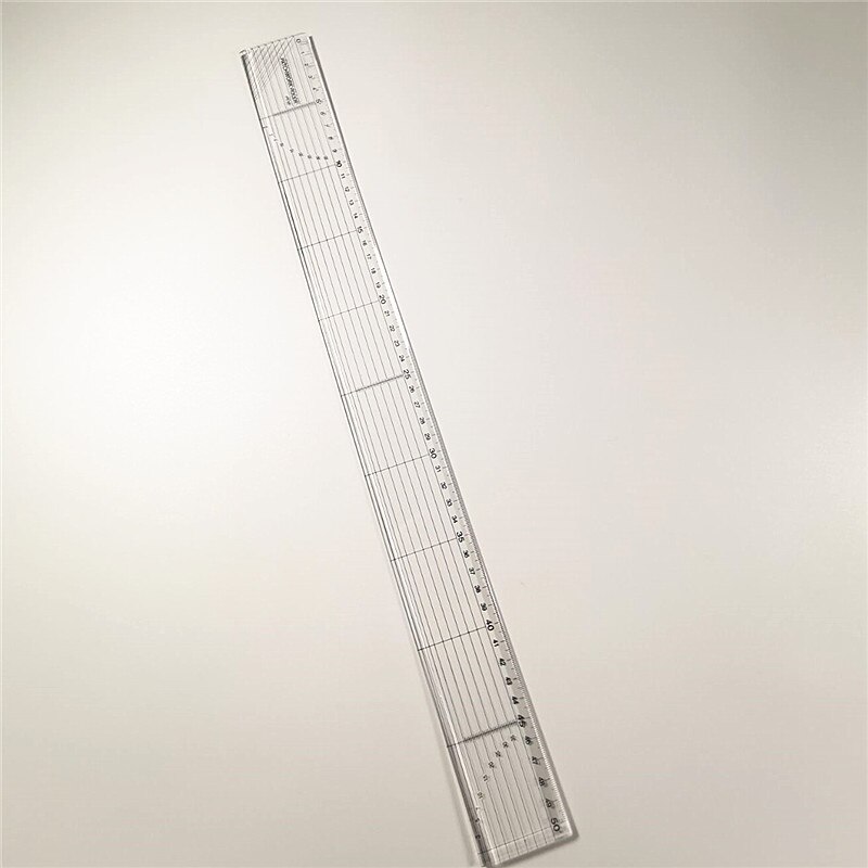 1pcs Plastic Sewing Tailor Ruler Patchwork Straight Ruler Yardstick Quilting Measure Ruler DIY Sewing Drawing Ruler Too: 5x50cm S1
