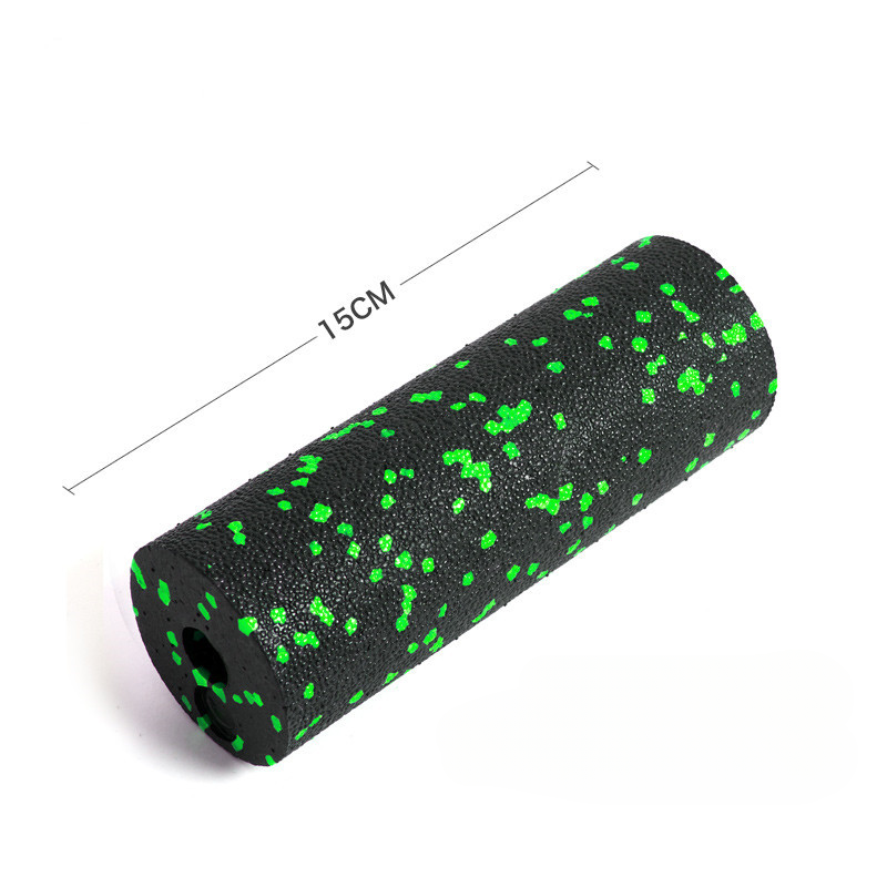 15*5.3cm stk. epp skum yogastolper muskelfitness dybdemassage afslapningsøvelse rulle kompakt bærbar fascia skumskaft: Brun