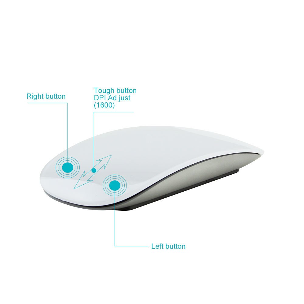 Bluetooth 5.0 Muis Oplaadbare Draadloze Gaming Muizen Roze Slanke Arc Touch Magic Mouse 3 Stille Ergonomische Mause Voor Laptop Gamer
