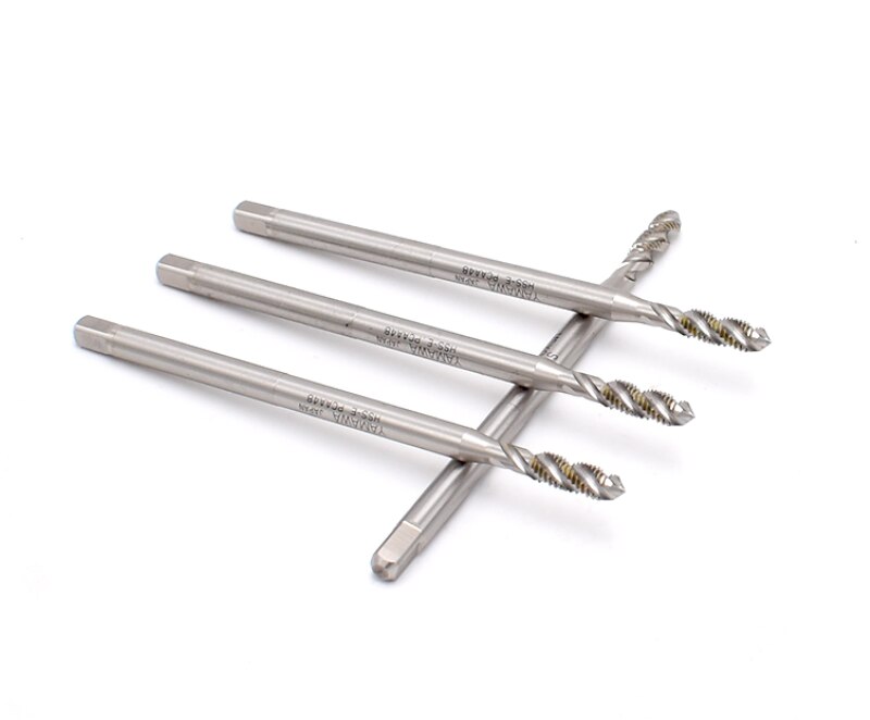 YAMAWA HSSE Metric Long Shank 100MM Insert Spiral Fluted Tap M2 M2.5 M3 M4 M5 M6 Machine Sheath Screw Thread Taps