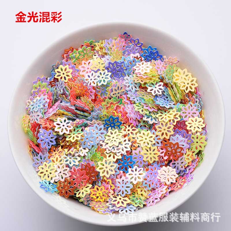 9mm gouden pailletten diy kleding accessoires accessoires pailletten bruiloft kerst feest decoratie materialen pailletten: Mengen