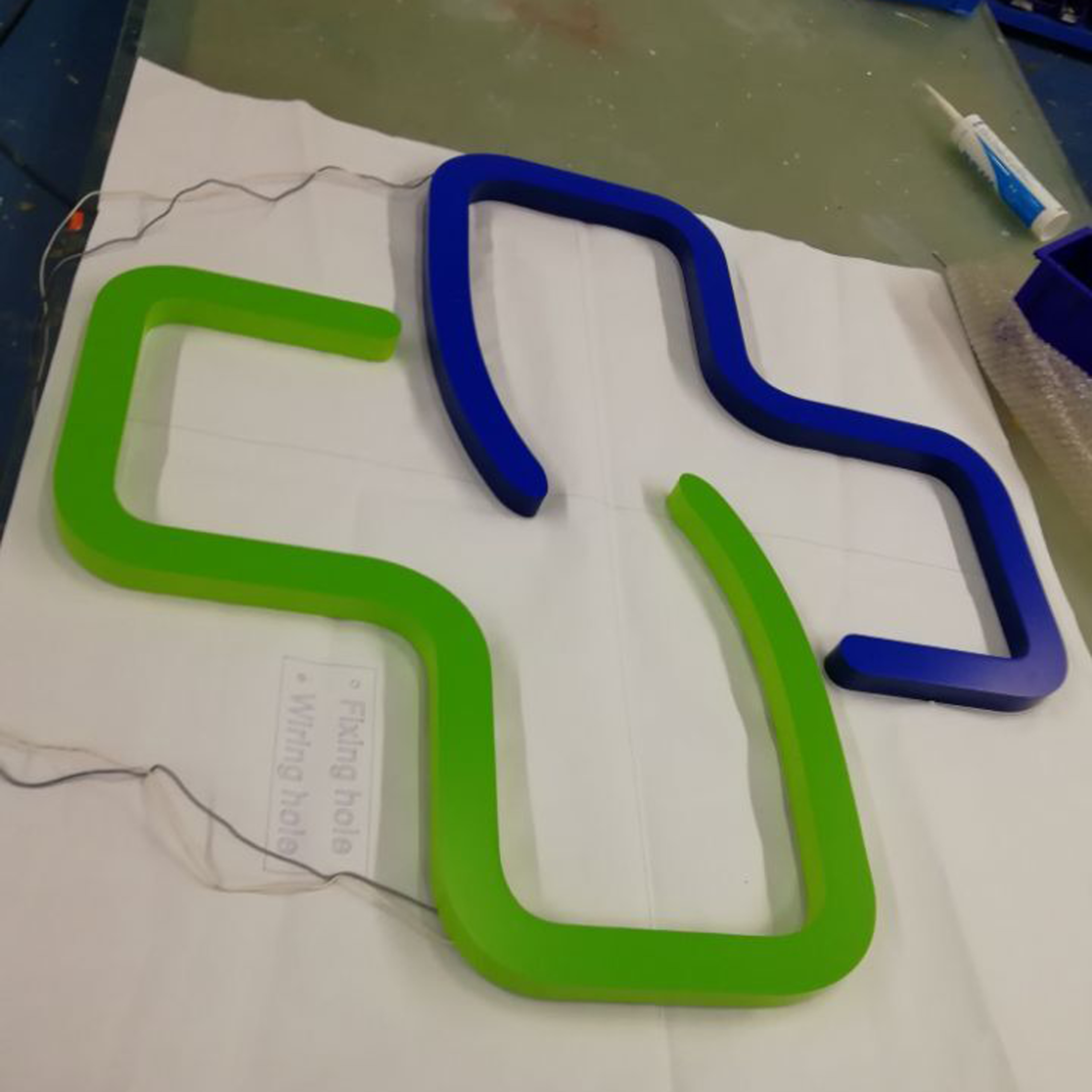 3D LED face lit waterproof signage front lit acrylic advertising letter sign for store