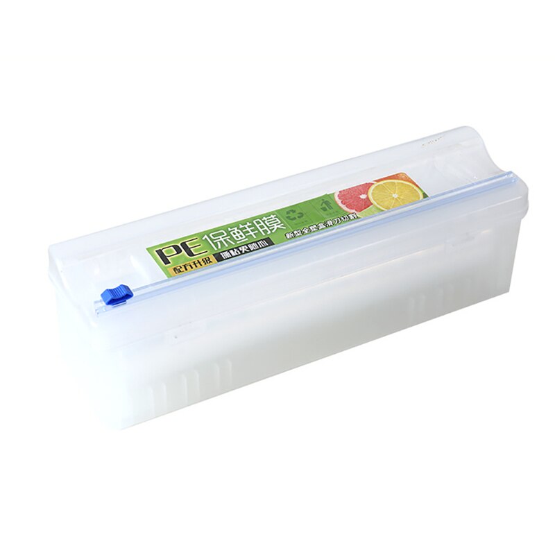 Plastic Cling Film Dispenser Cutter Adjustable Cling Film Cutter Cling Foil Box Preservation Foil Storage Box for Kitchen