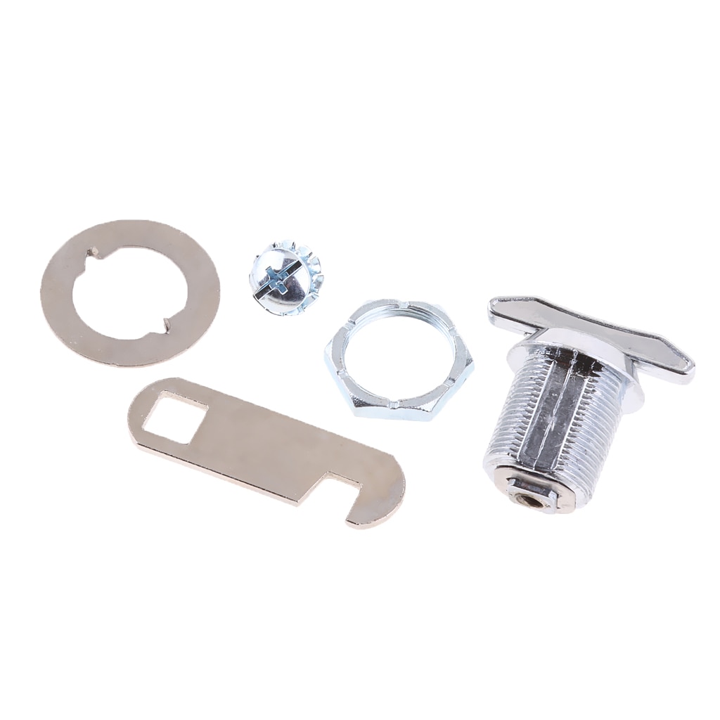 Uiversal Cabinet Desk Drawer Keyless Thumb Turn Lock with Chrome Finish 20mm