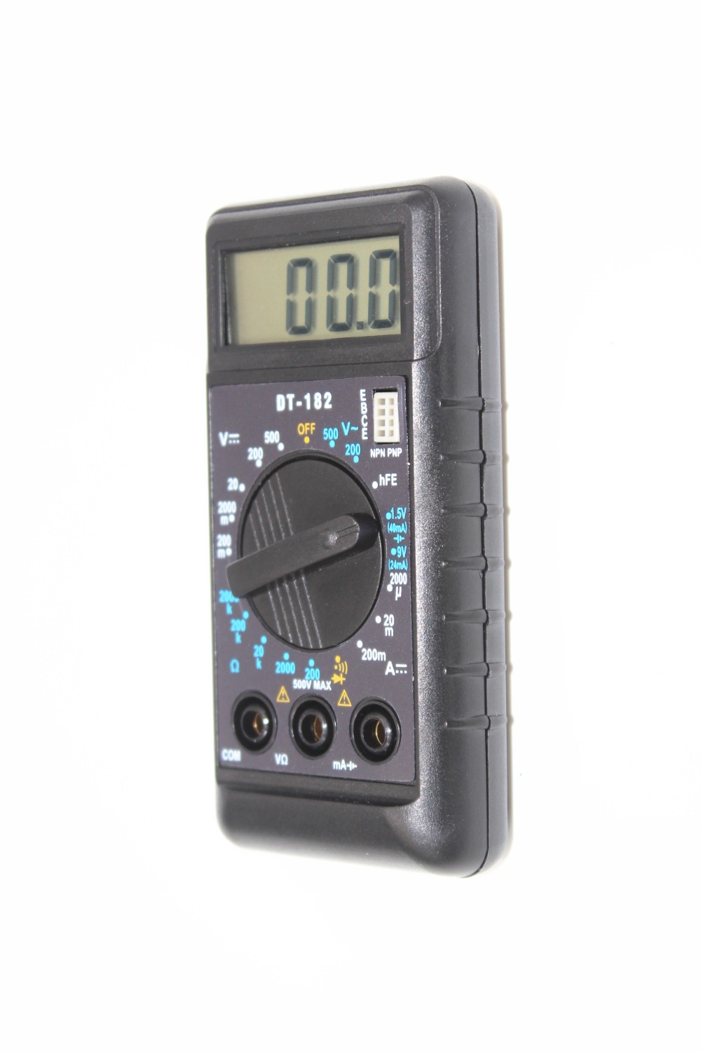 WHDZ DT182 Extra Mini Digital Multimeter with Buzzer Overload protection Pocket voltmeter Ampere Ohm Meter Test Probe DC AC LCD