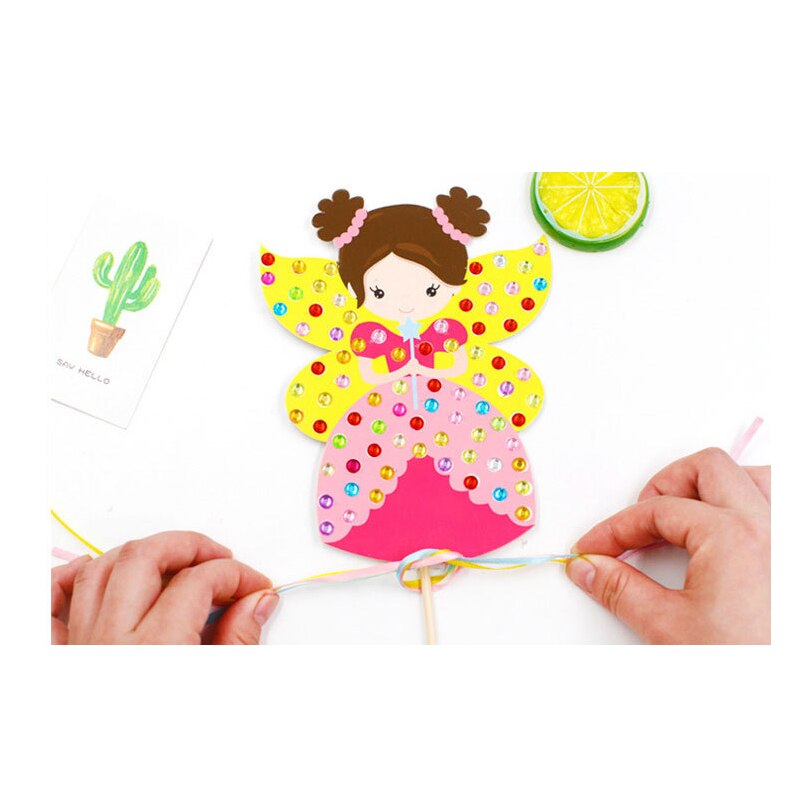 Saizhi Craft Toys For Children Colorful Magic Diamond Fairy Stick Kindergarten Kids Diy Craft Sets Handmade Show Props