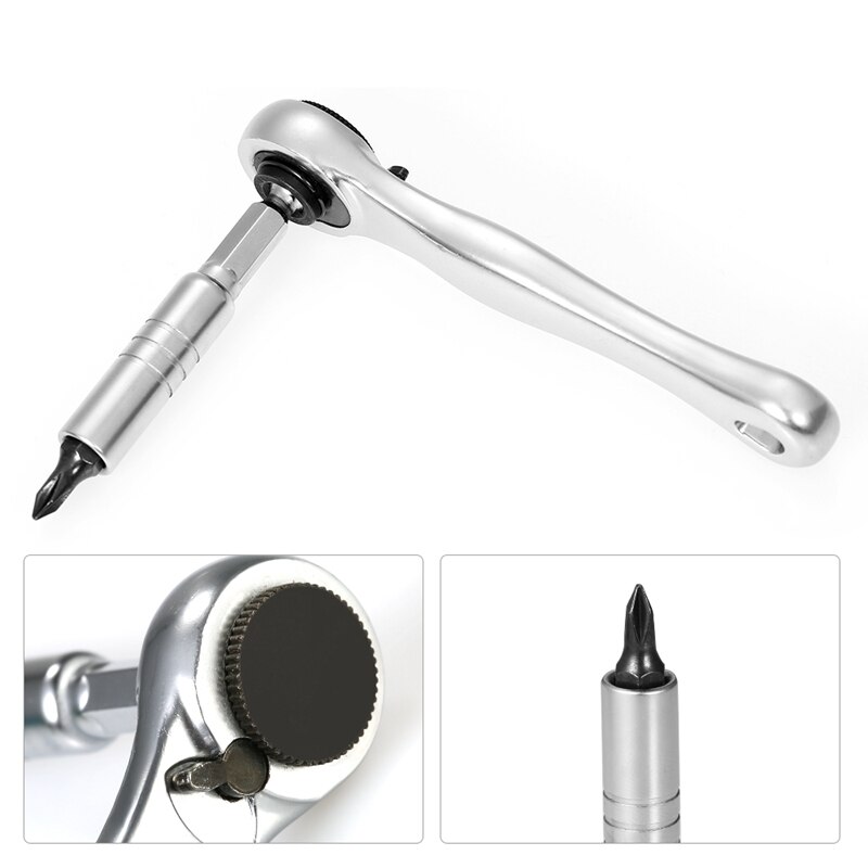 12Pcs Torx Screwdriver Set Multitul Mini Ratchet Wrench Close Quarter Ratcheting Screw Driver Bits Head Set Multi Tool