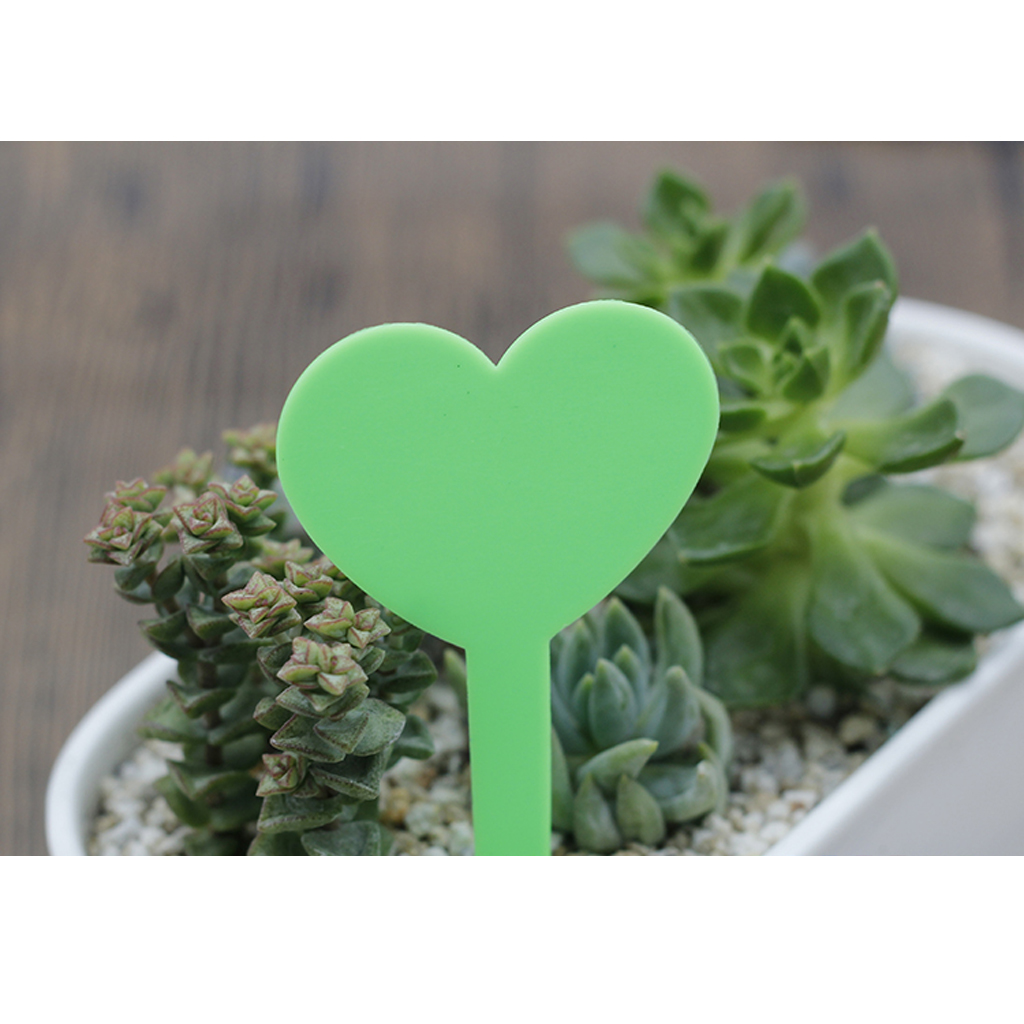 Etiquetas reutilizables para semillas de plantas y corazones, marcadores para macetas, etiqueta para Estaca de jardín, 50 unidades
