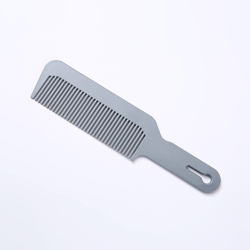 Kappers Kam Multi-Kleur Minimalistische Zwart Plastic Kapsel Kam Dichte Tand Push Rand Platte Kapsalon Styling Kam tool: Gray