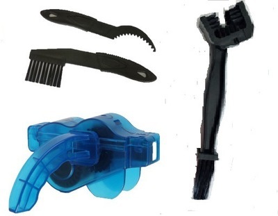 Portable Bicycle Chain Cleaner Motorcycle Road Bike Chain Clean Brush Bicycle Clean Tool Kit Cycling Chain Cleaner Maintenance: green