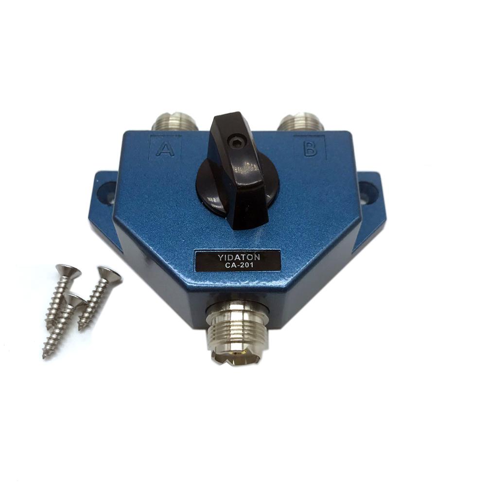 Conmutador de antena CA-201 UHF conector hembra Manual antena Adaptador convertidor Antena de Radio CB interruptor coaxial