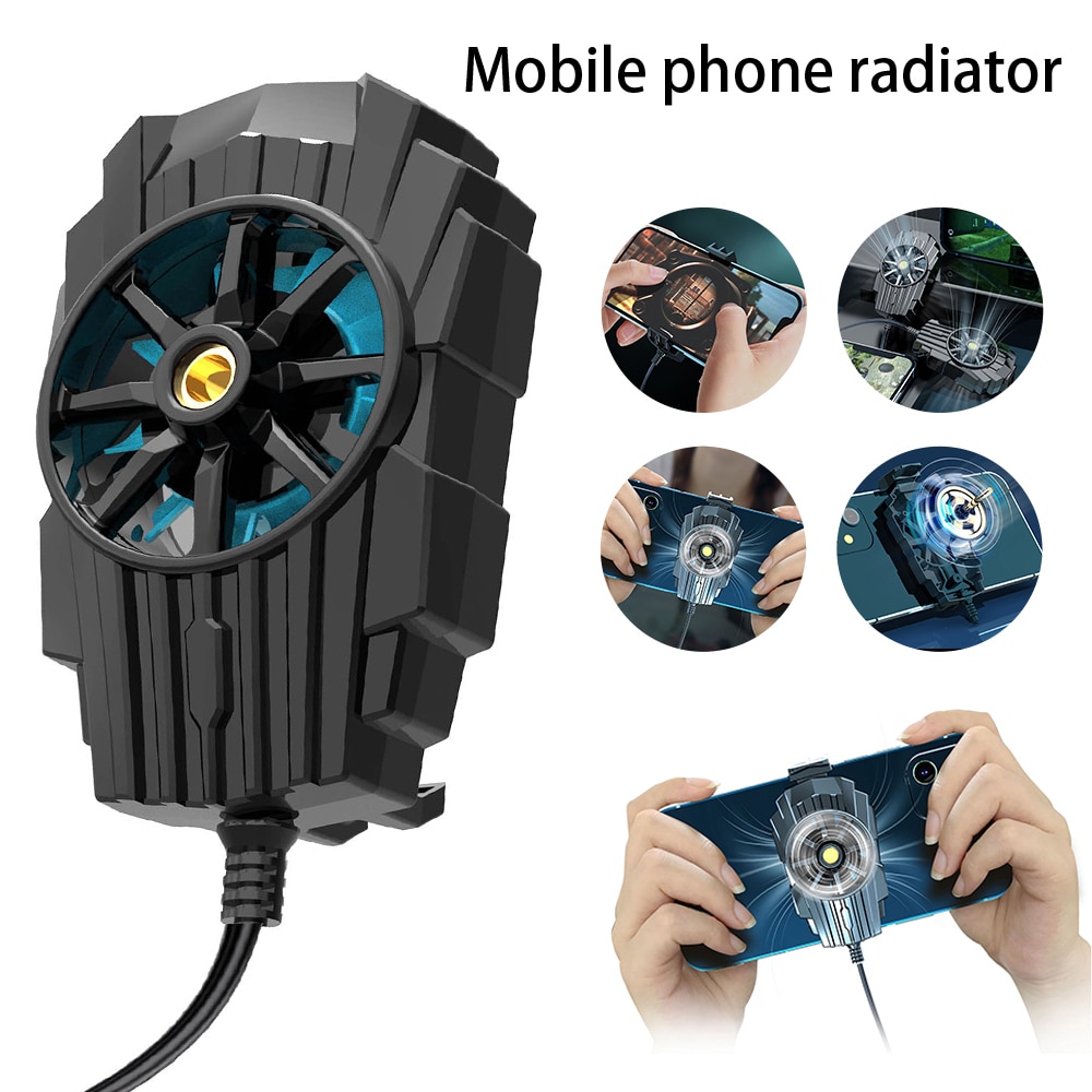 Zasilany przez USB wentylator chłodzący gra telefon komórkowy Cooler telefon komórkowy Radiator Snap-on narzędzie chłodzące dla IPhone/Huawei/Xiaomi