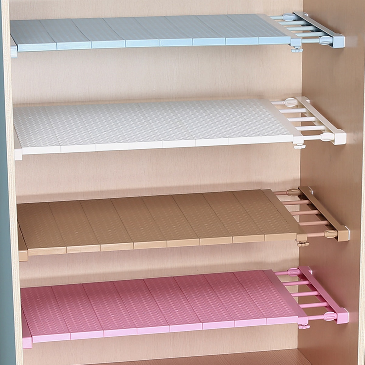 1Pc Closet Divider Keukenkast Kast Organisator Plank Uitschuifbare Rack Home Storage Organisatie