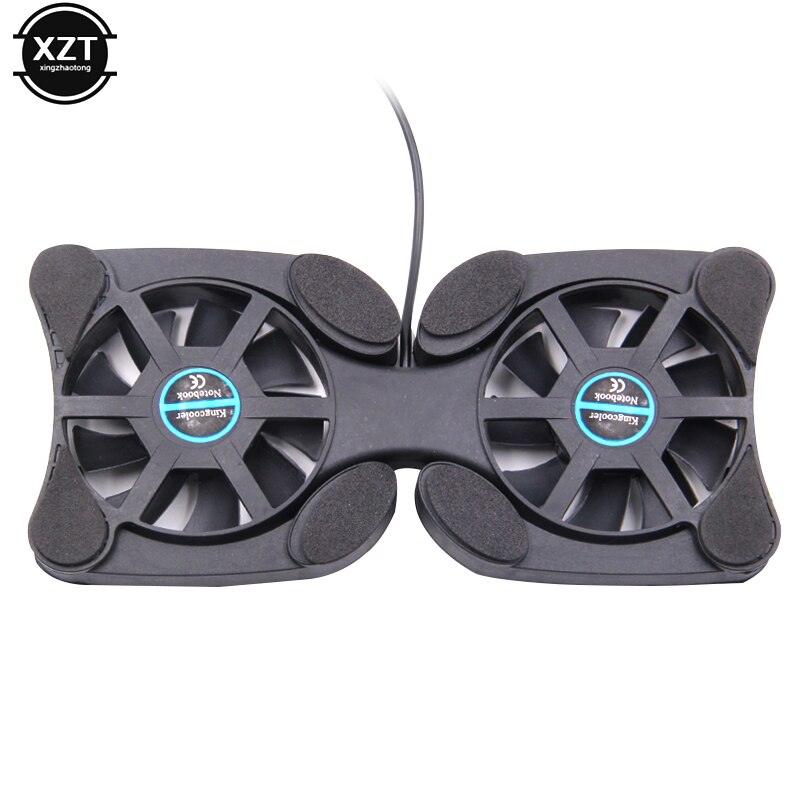 Foldable USB Laptop Cooling Pads With Double Fans Mini Octopus Notebook Cooler Cooling Pad For 7-15 Inch Notebook Laptop