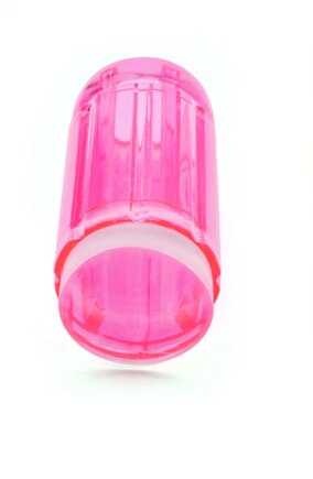 Estampador de uñas de silicona transparente, Kit de rascador de de esmalte, herramientas de estampado de uñas, Color caramelo, 2,8 cm: NO 5  Clear Pink