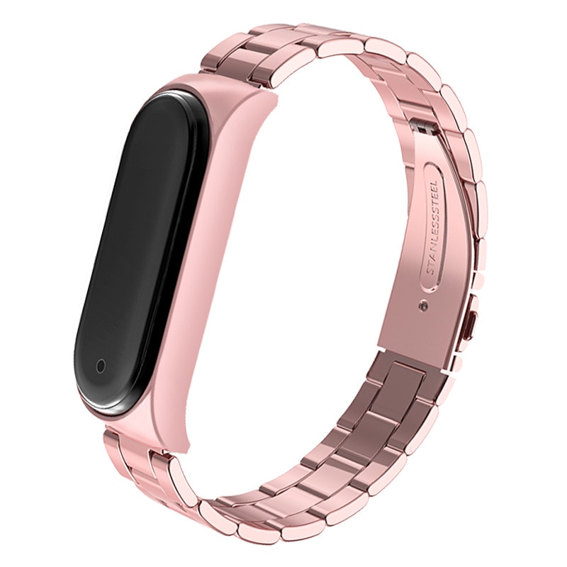 Band Voor Xiaomi Mi Band 3 4 5 Pols Metalen Armband Rvs Miband Voor Mi Band5 Band Polsbandjes Smart horloge Accessoires