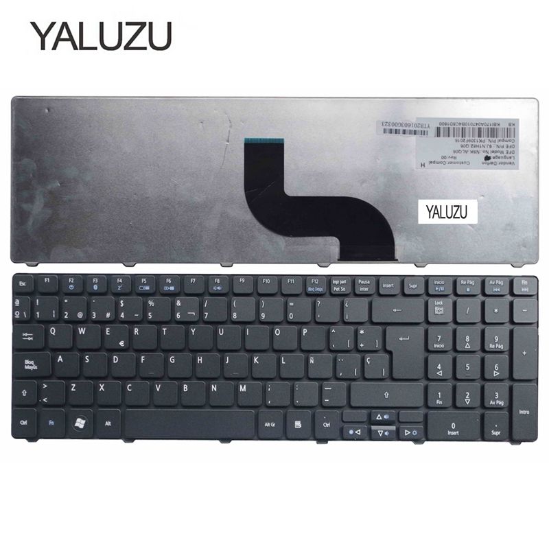 YALUZU Spanish Laptop Keyboard for Acer Aspire 5536 5536G 5738DG 5738ZG 5342 5349 - Black