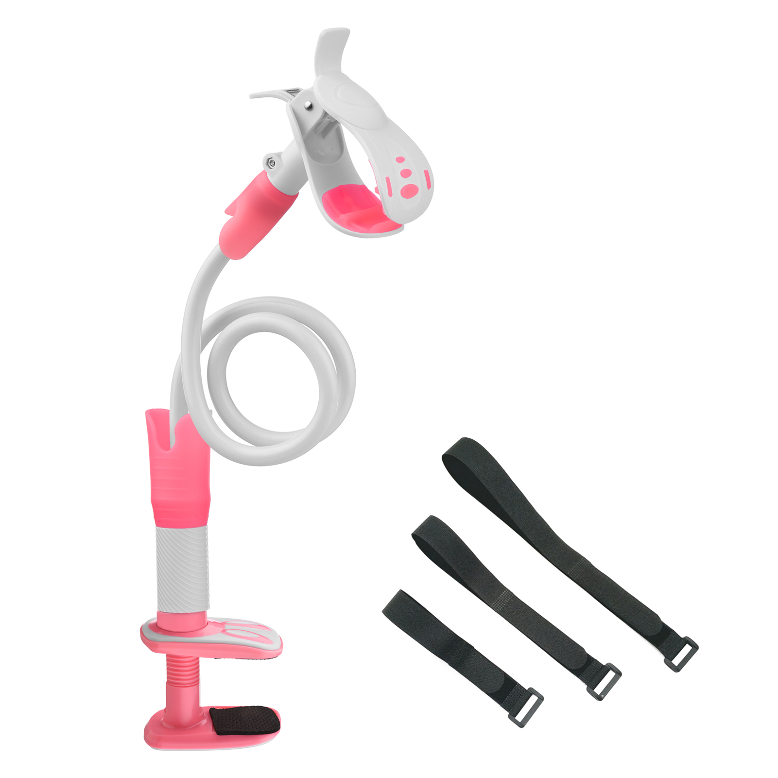 105CM Baby Monitor Halter Multifunktions Universal Kamera Halter Stehen für Baby Monitor Montieren auf Bett Einstellbar Lange Arm Halterung: Rosa