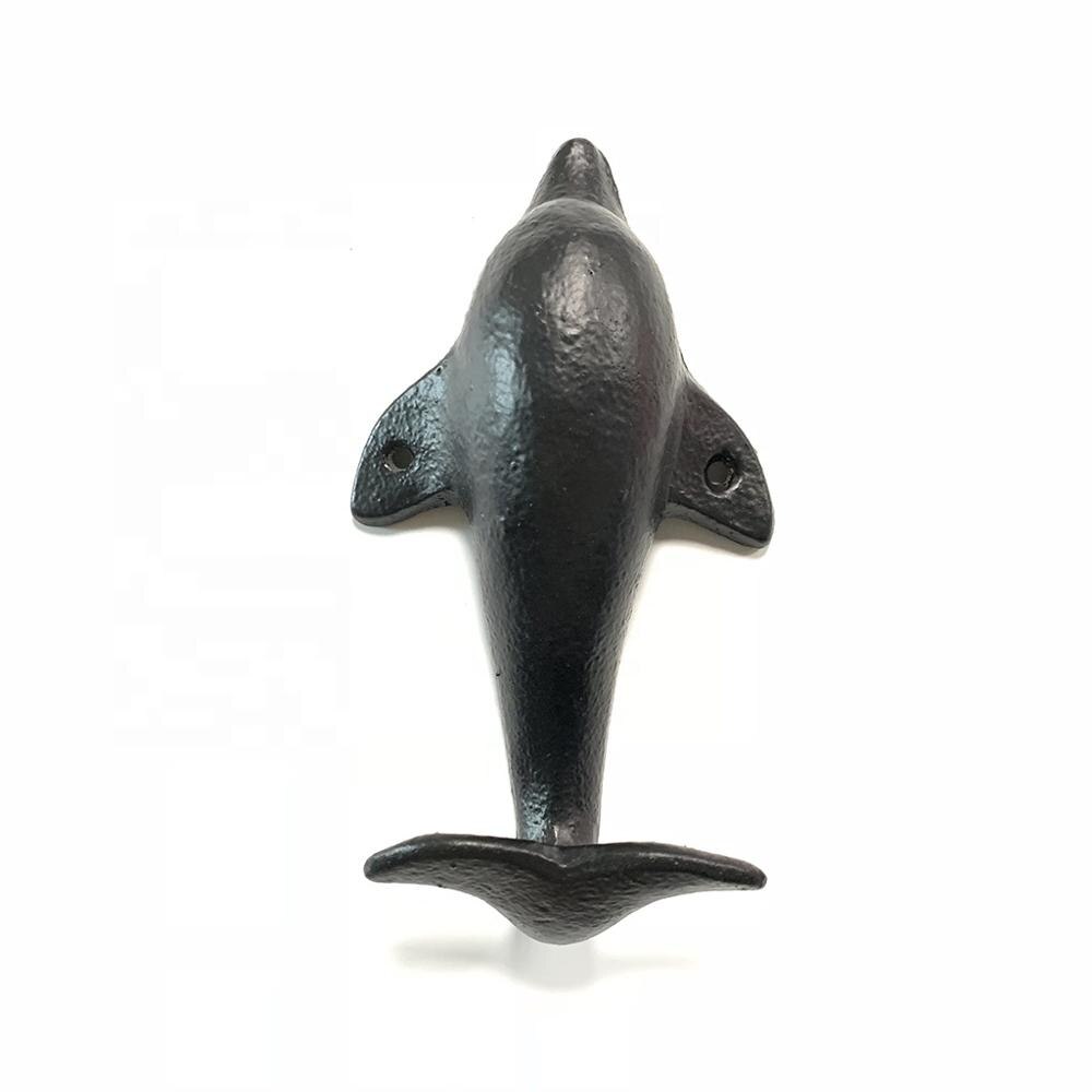 maison créative dauphin décoration métal fonte en fer forgé Animal mural crochet