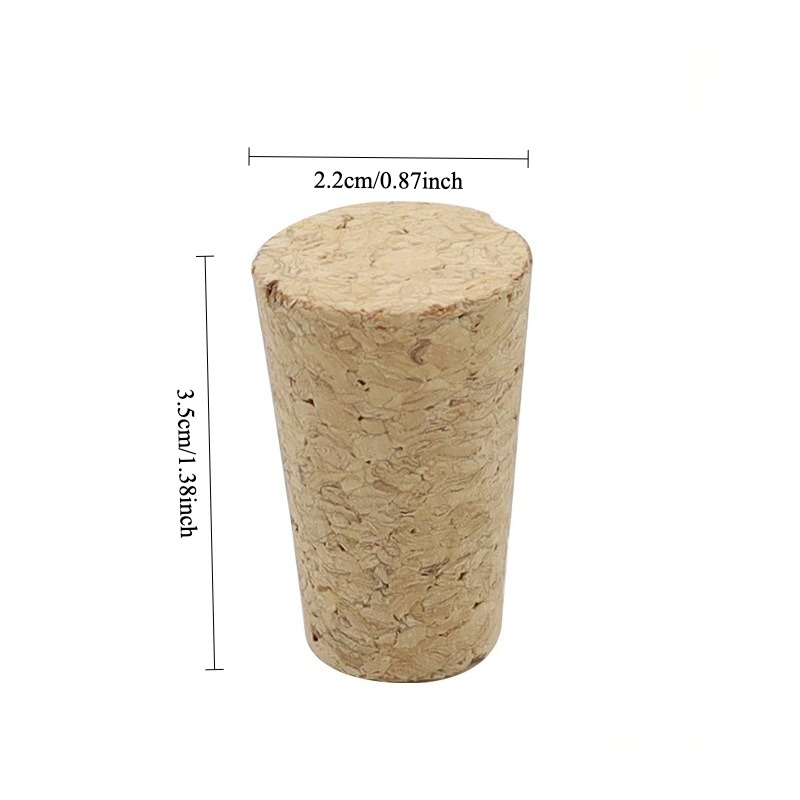 20 unids/set tapón de corcho de vino tapón de botella de vino de madera Natural herramientas de Bar accesorios de cocina: Beige