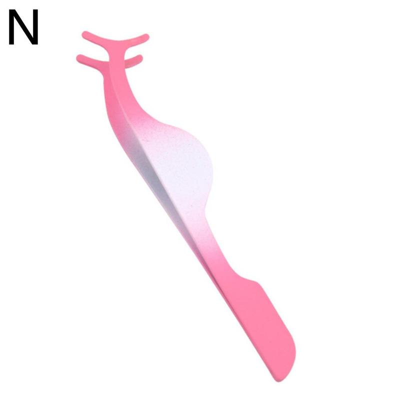 Pinzette per ciglia finte applicatore per ciglia finte estensione ciglia bigodino pinza ausiliaria pinza per trucco strumenti 1 pz: N